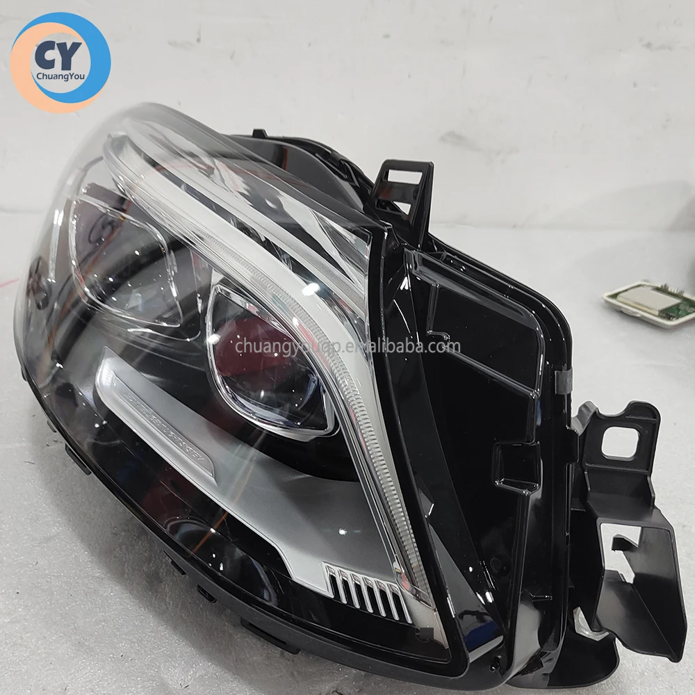For Mercedes-benz GLE AMG W166 Headlight 2015-2019 Original Headlamp GLE320 350d 250d 400 450 300d GLE63 43 USA Geometric Light