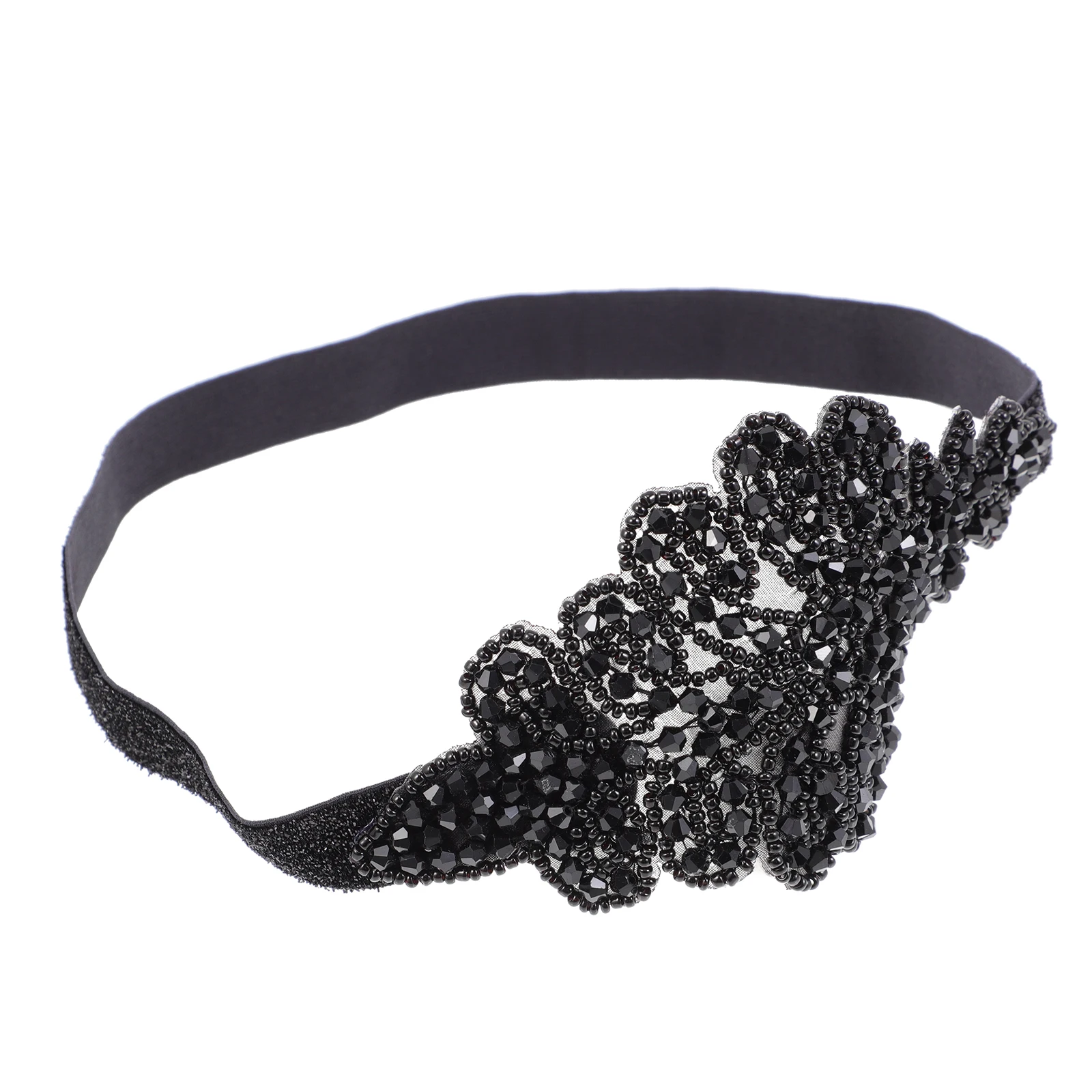 

Rhinestones Women Headbands Pearl Hair Ribbon Roaring 20s Vintage Headpiece Great Delicate Women's
