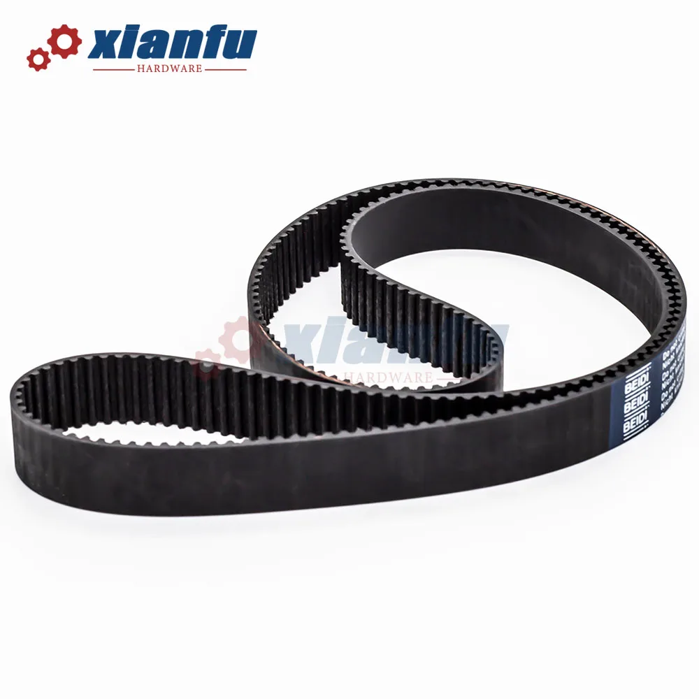 HTD 3M Timing Belt Lp=1125 1140 1170 1200 1209 1263 1335 1344 1359 1374 1500mm Width 6/10/15/20mm Closed Loop Rubber Perimeter