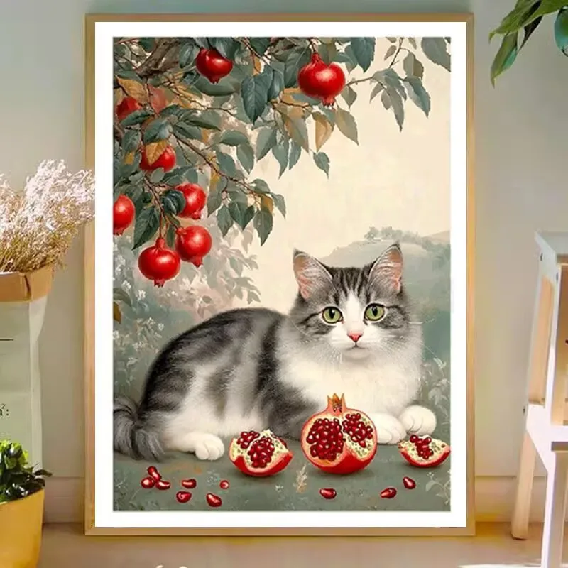 

11CT 9CT кошка вышивка DIY наборы с принтом вышивка крестиком нитки наборы для рукоделия домашний декор ремесла ручная работа новый