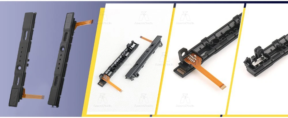 Gleitschiene für Switch/Switch OLED Joycon Ersatz-Reparatur-Kit mit Sensor-Flexkabel Links Rechts Gleitschiene Premium Langlebige Teile – Detail 5