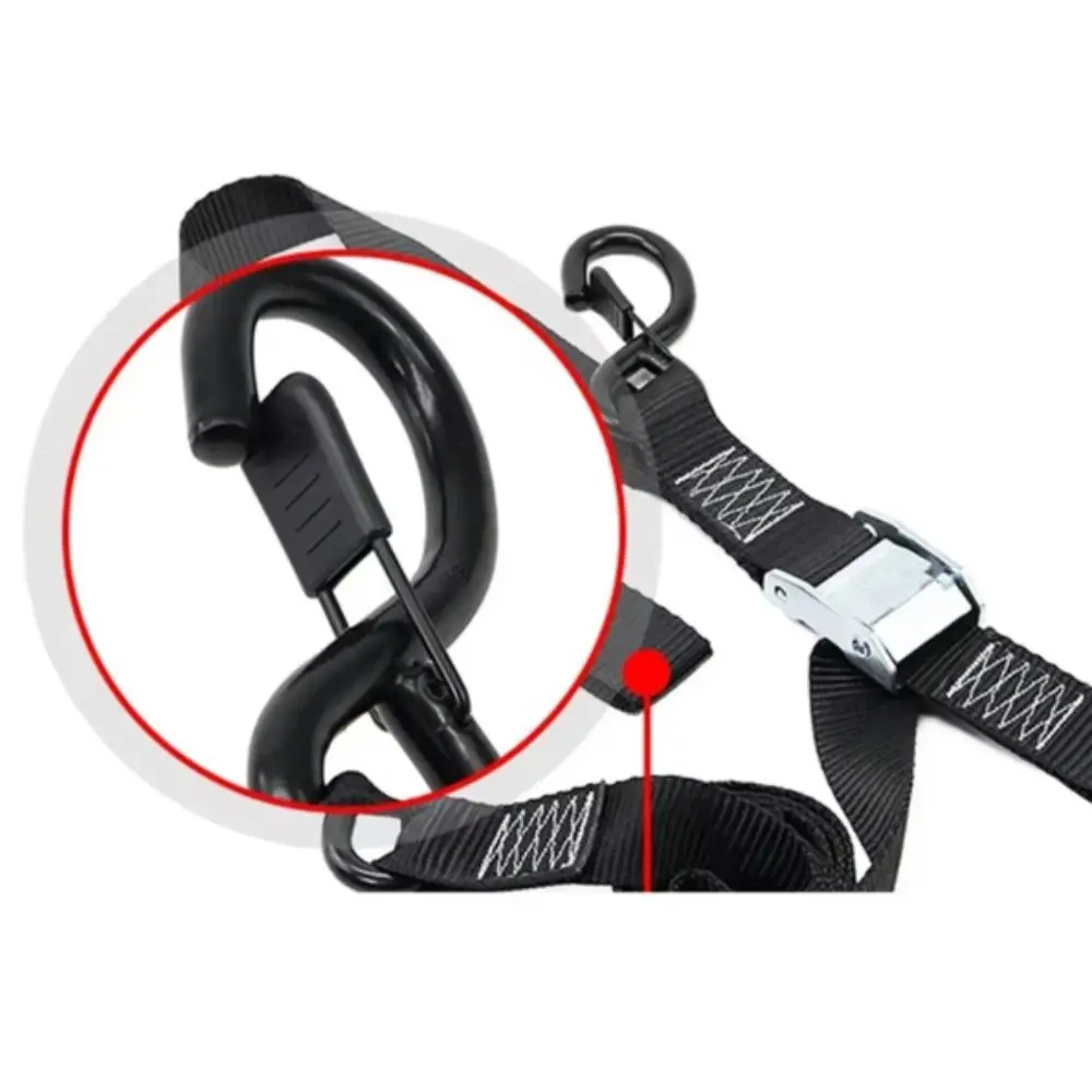 Picture 5: Lock S Hook Tie Down Strap Heavy Duty Long Belt Cargo Lashing Belt Secure Universal Ratchet Heavy Duty Strap Transportation