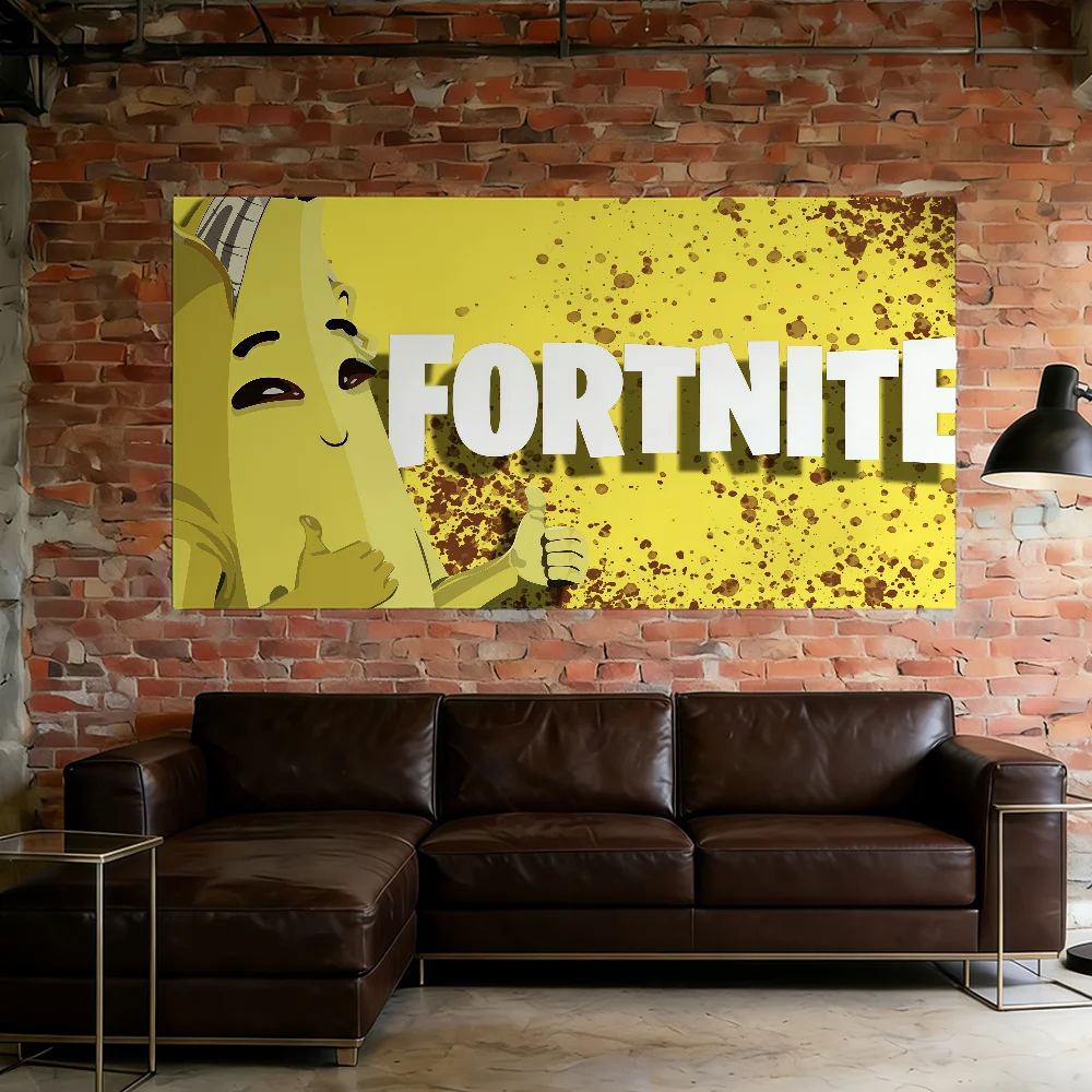 Bandera del juego F-Fortnite-ES, el mejor precio para decoración de fiestas, campamentos y clubes al aire libre.