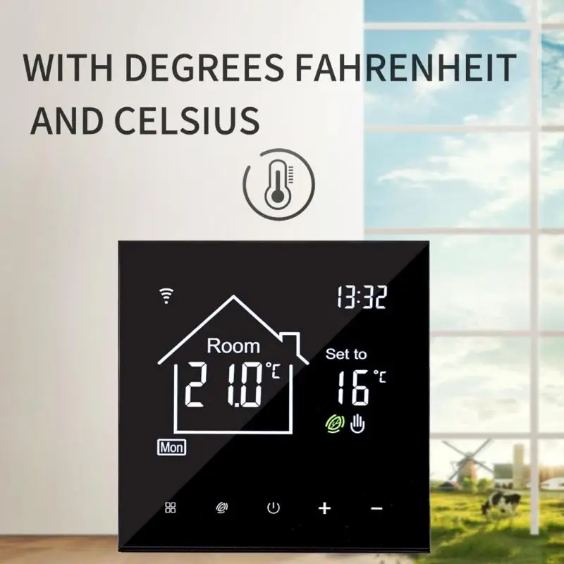 Termostato programável multiuso com faixas temperatura personalizáveis