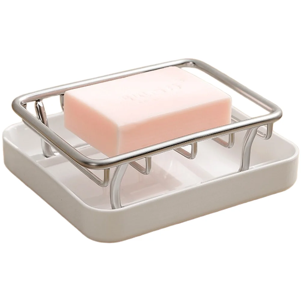

Двухслойная мыльница из нержавеющей стали с дренажным поддоном для ванной и кухни, подставка для хранения, принадлежности для ванной комнаты