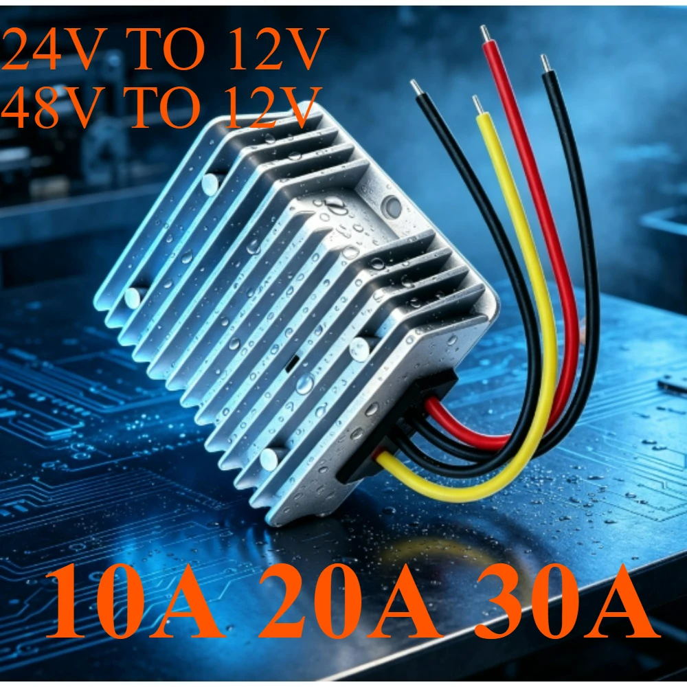 48V 24V 36V to 12V 30A 5A 10A 15A 20A 25A Step Down Model 36V-48V to 12V 300W Support 20-60V Input Voltage Buck Converter DC DC