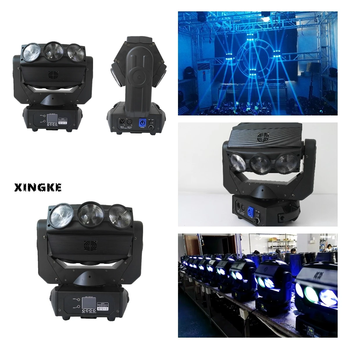 

2Pcs/Lot Wholesale DMX512 led 9x12w ACJ 4in1 RGBW beam moving head light for concert nightclub event show light