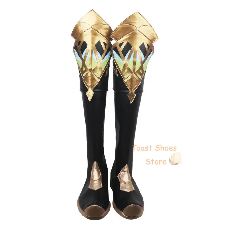 Genshinimpact Alhaitha Cosplay Botas, Role Play de Anime, Fantasia de Halloween, Sapatos, Novo Estilo