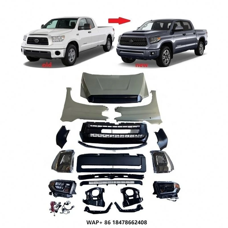 

Maictop Auto Body Parts Facelift Front Bumper Upgrade Bodykit for tundra 2008-2013 Upgrade to 2014-2020