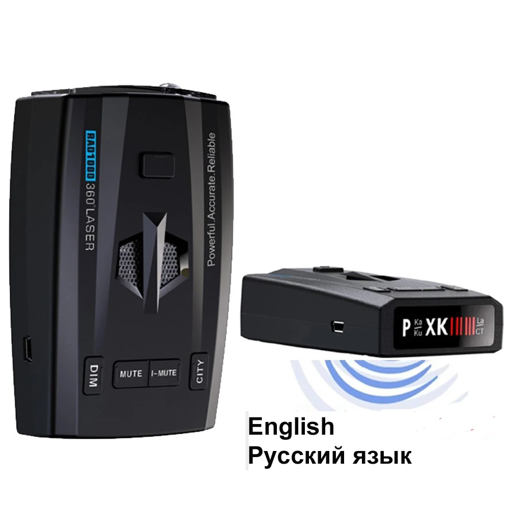 2024 Car Recorder 360 Degree Rad Detector RAD1000-Plush Full Band X K Ka VGR Anti Laser Signature English Or Russian Language