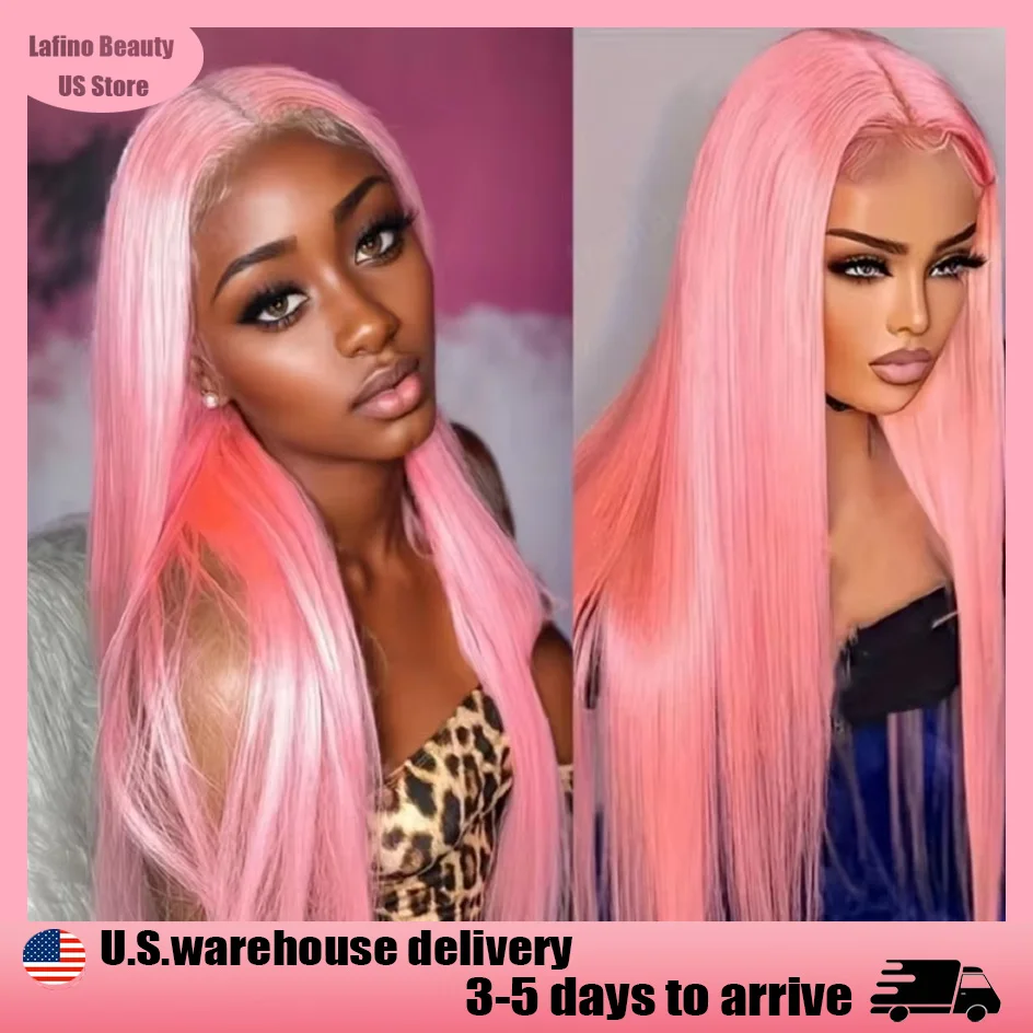 

Lafino 13x4 Lace Frontal Straight Lace Front Wigs Human Hair 13x6 Lace Hd Pink Lace Front Wig Human Hair Colored Brazilian Hair