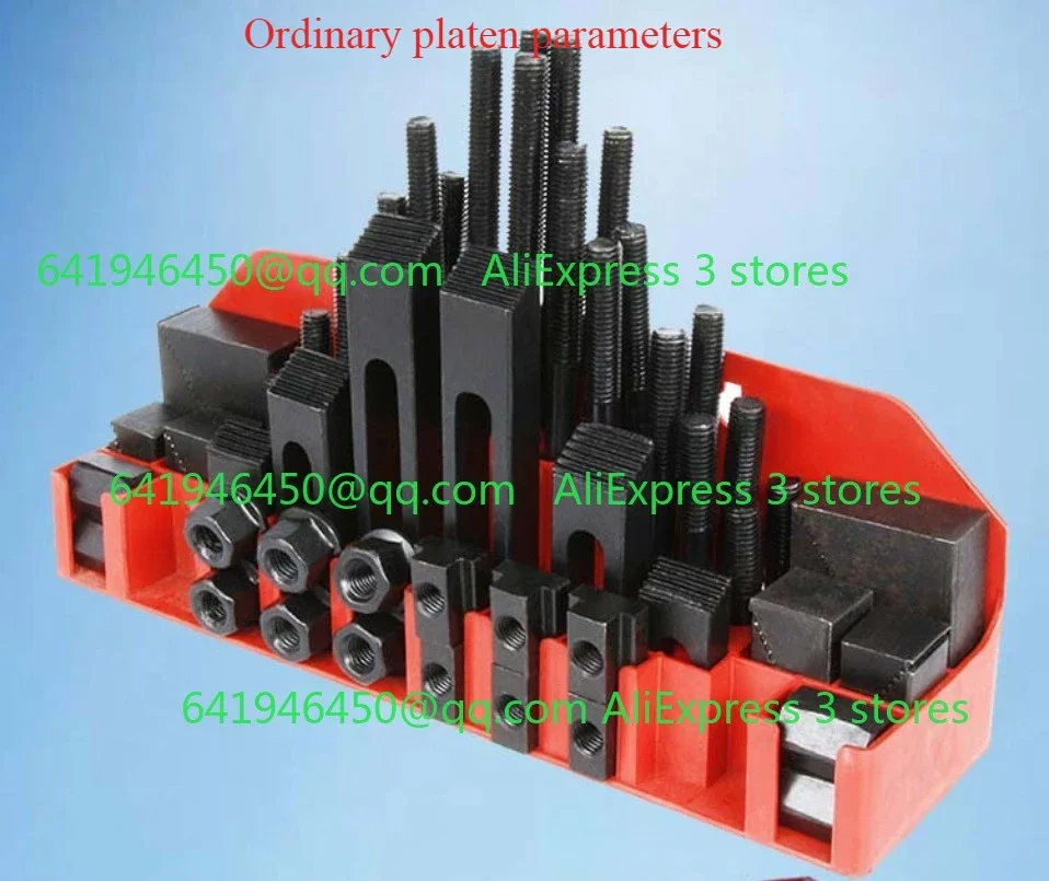 Milling Machine Clamping Set 58pcs M16 Mill Clamp Kit Machine Tool Milling Machine Accessories Set