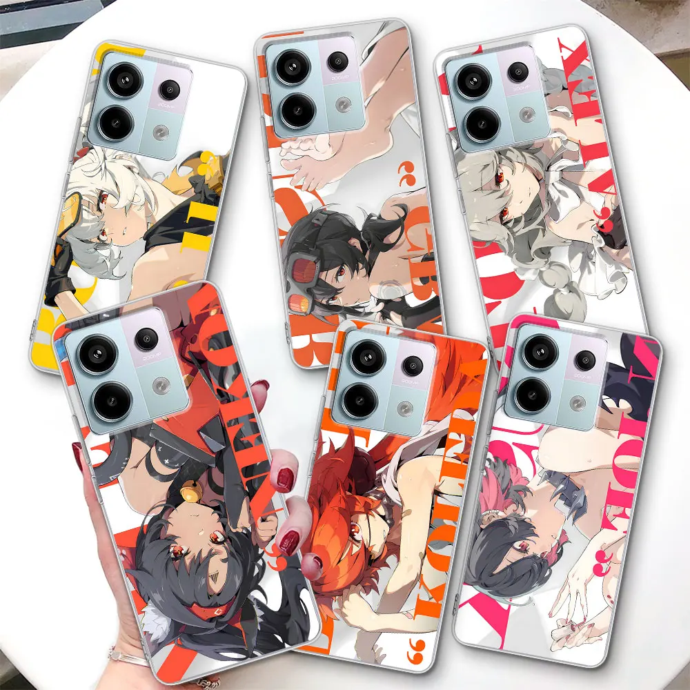 

Чехол Zenless Zone Zero для Xiaomi Redmi Note 15 14 10 11 11S 13 9 12 Pro Plus 13R 11T 11E 10S 8 9S, прозрачный чехол для телефона из ТПУ