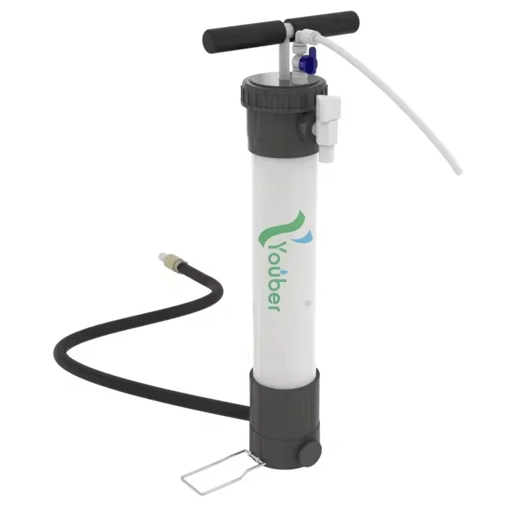 Portable water purifier outdoor survival water purification filter ultrafiltration well water filter manual filtration machine