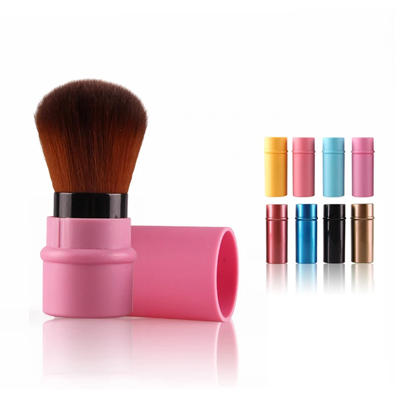 Mini Retractable Foundation Brush Makeup Powder Blush Beauty Brushes Travel Loose Powder Cosmetic Brush