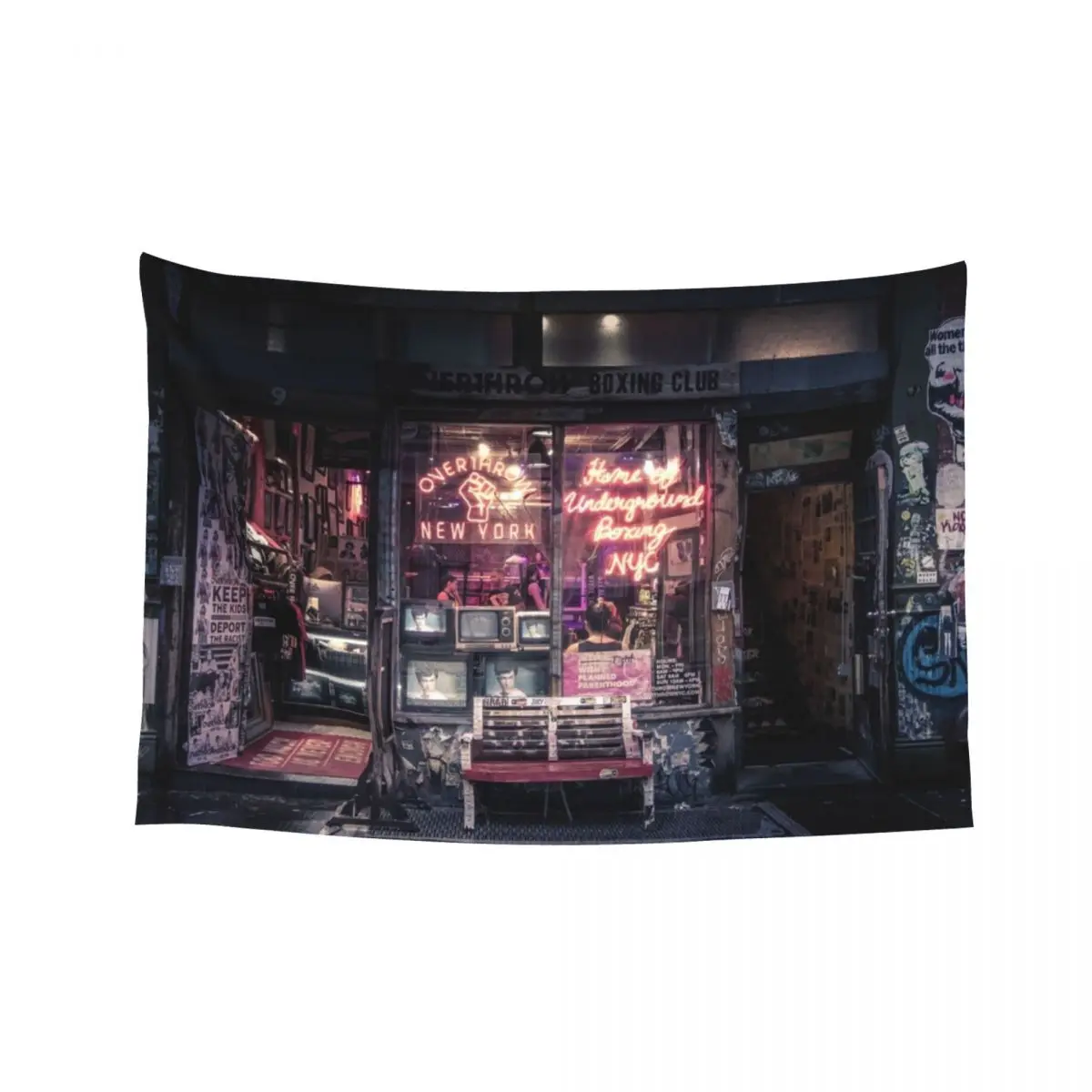 

Underground Boxing Club NYC Tapestry Room Ornaments Decoration Home Room Decorations Aesthetic Home And Comfort Decor Tapestry