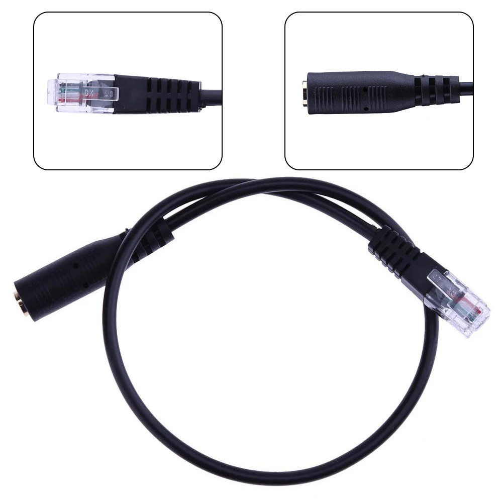 30cm 3.5mm OMTP Smartphone Headset To 4P4C RJ9/RJ10 Phone Adapter Cable Cord 3.5mm TRRS Female Head Jack