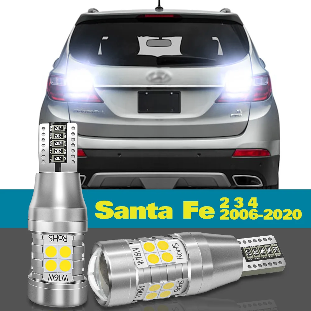 

Reverse Light For Hyundai Santa Fe 2 3 4 Accessories 2006-2020 2013 2014 2015 2016 2017 2018 2019 2pcs LED Backup Back up Lamp