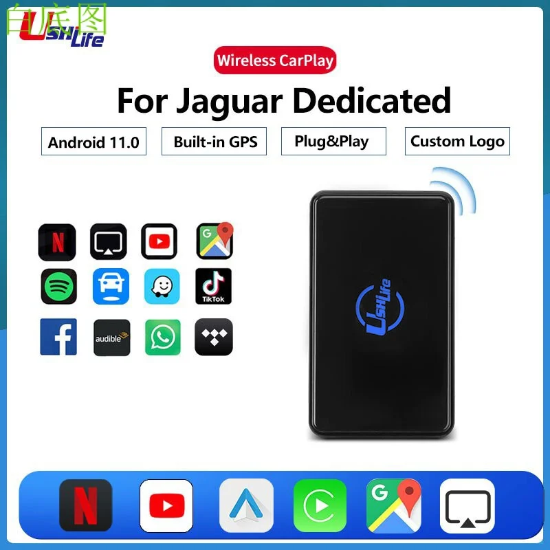 Wireless CarPlay Android Auto Dongle Activator Support Netflix Spotify Youtube For Jaguar XJ XF XK XE XJR F-Type XFR-S F-PACE