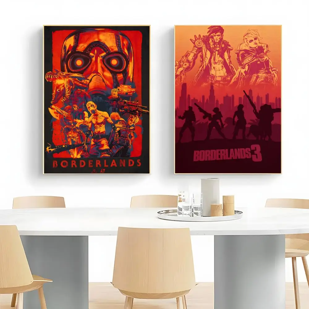 chaotic game B-Borderlands Poster Wall Art Print Decorative Mural Home Decor Gift Unframed