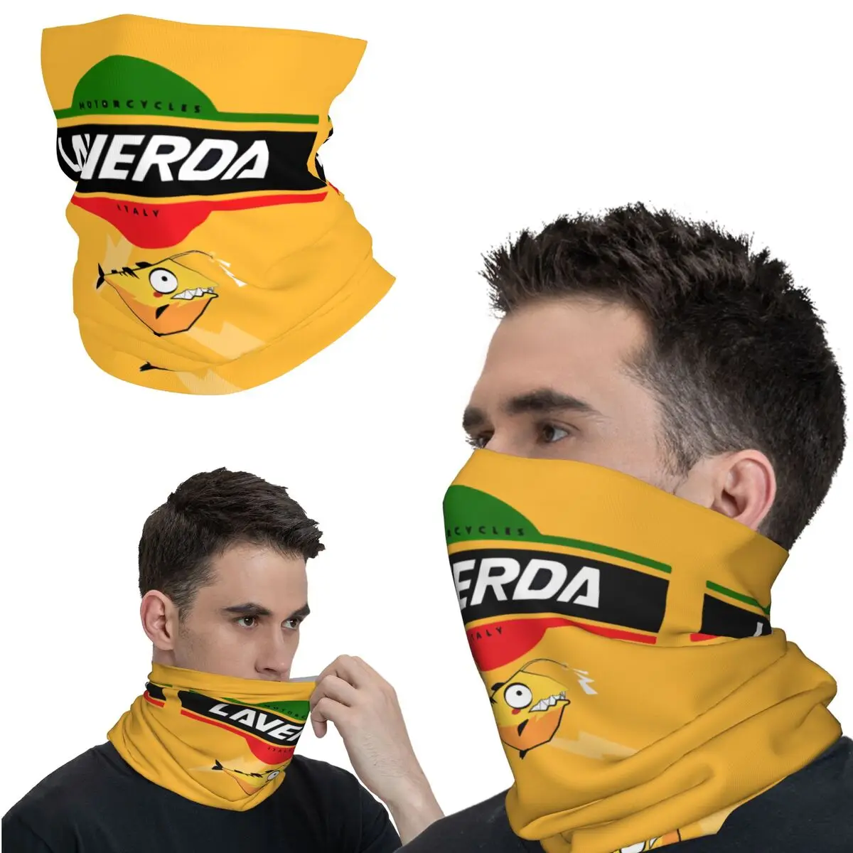 Groovy Bandana Nek Cover Bedrukt Motorclub Laverda Wrap Sjaal Fietsen Sjaal Wandelen Unisex Volwassen Winter