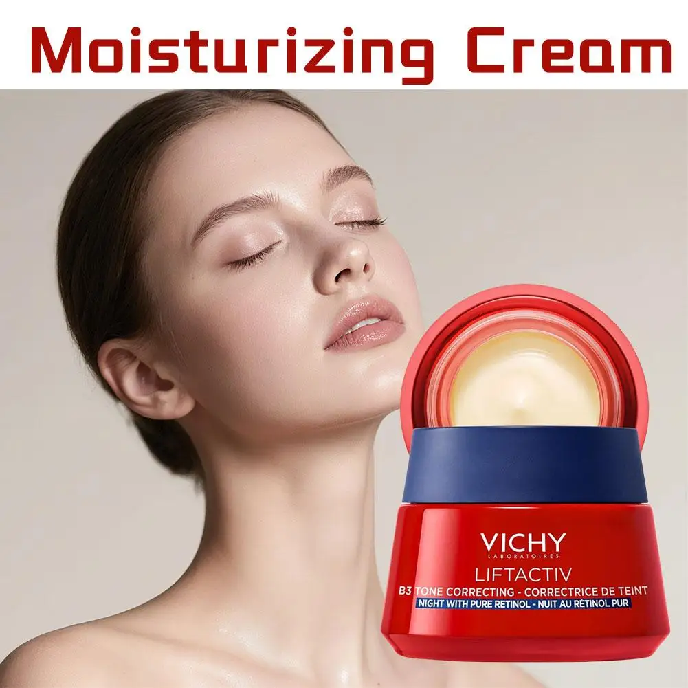 

Vichy Vitamin B3 Коллагеновый антивозрастной крем 50 мл Глубоко увлажняет, подтягивает, укрепляет, тонкие линии, разглаживающий кожу