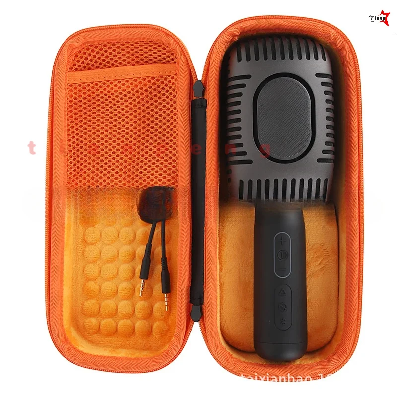 WYORESY For JBL KMC600 Handheld Karaoke Microphone EVA Storage Bag Shockproof Portable Mic Hard Protective Travel Carry Case