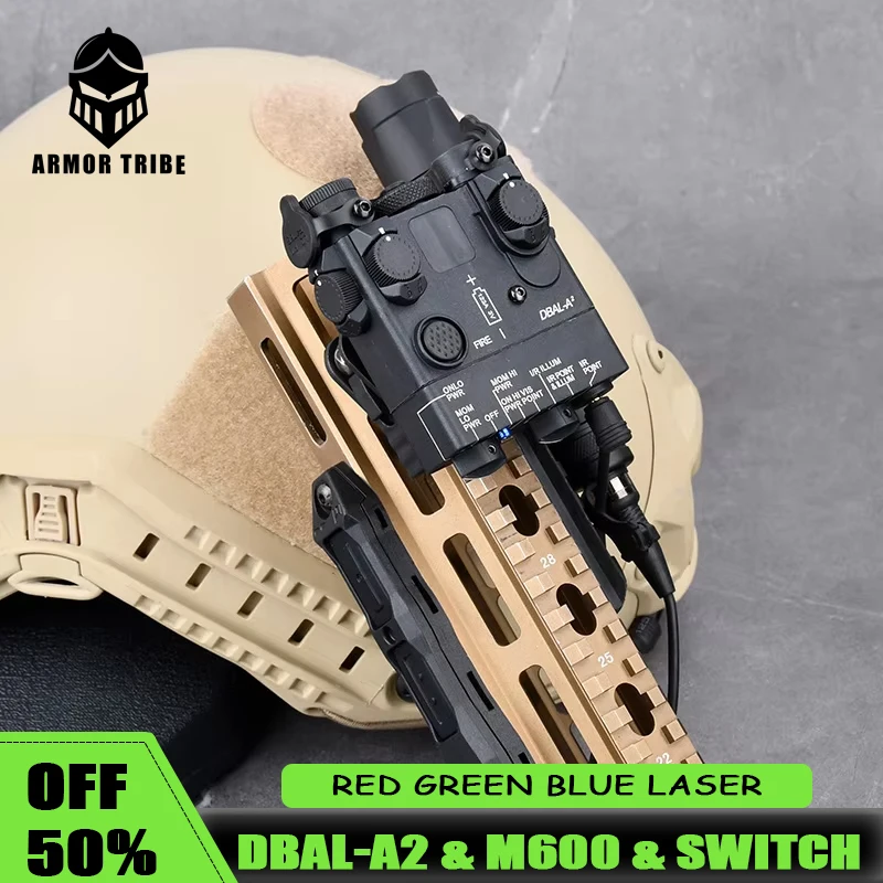 Airsoft DBAL A2 M300 M600 Flashlight Red Green Dot Laser Only Laser Pressure Switch Tacitcs Hunting Weapon Light Fir 20mm Rail