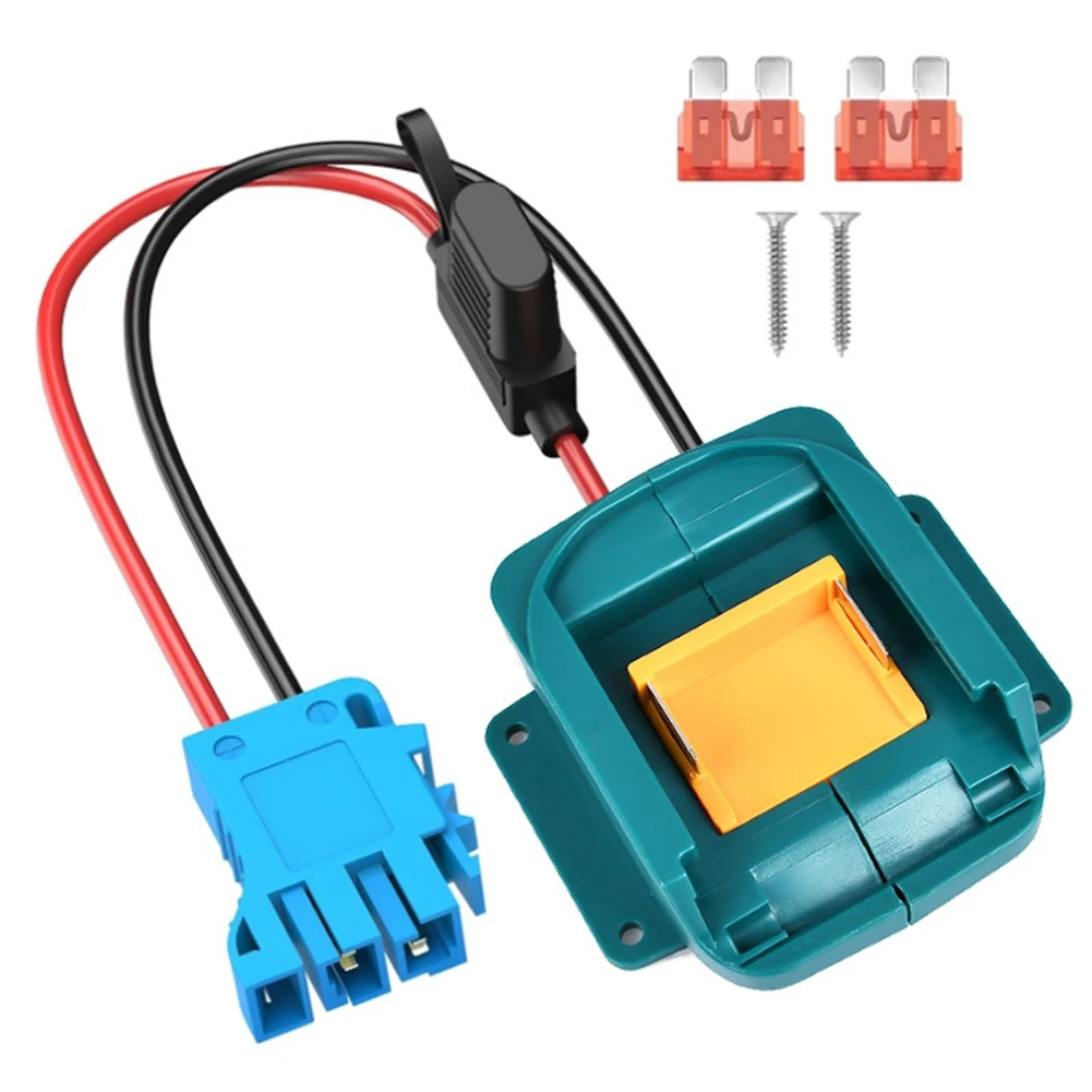 Power Wheel Adapter for 18V Battery with Wire Harness Connector & Fuse for Peg-Perego 12 Volt Power Wheel