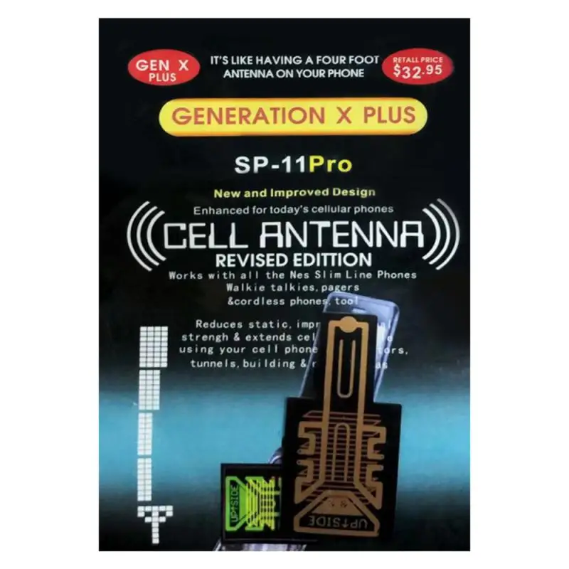 1pcs Mobile Phone Signal Enhancement Sticker Computer External Antenna Signal Amplifier Suitable for Apple Android Mobile Phone