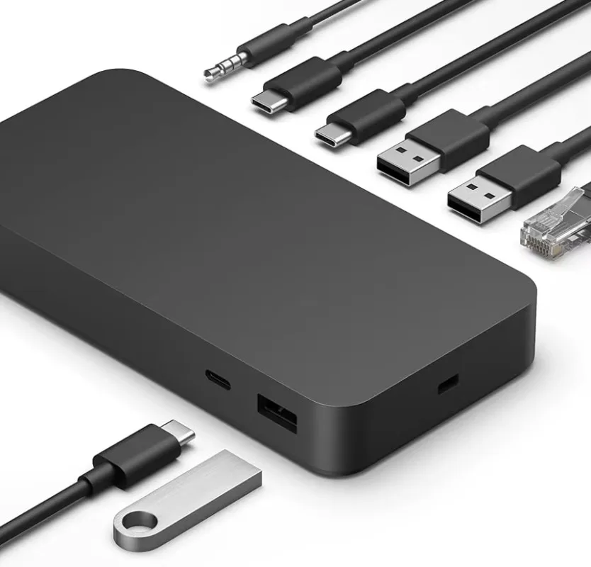 4 Metal Dock Ultra-Fast 96W Docking Station with Dual 4K Monitor Support and 165W Adapter in Stock