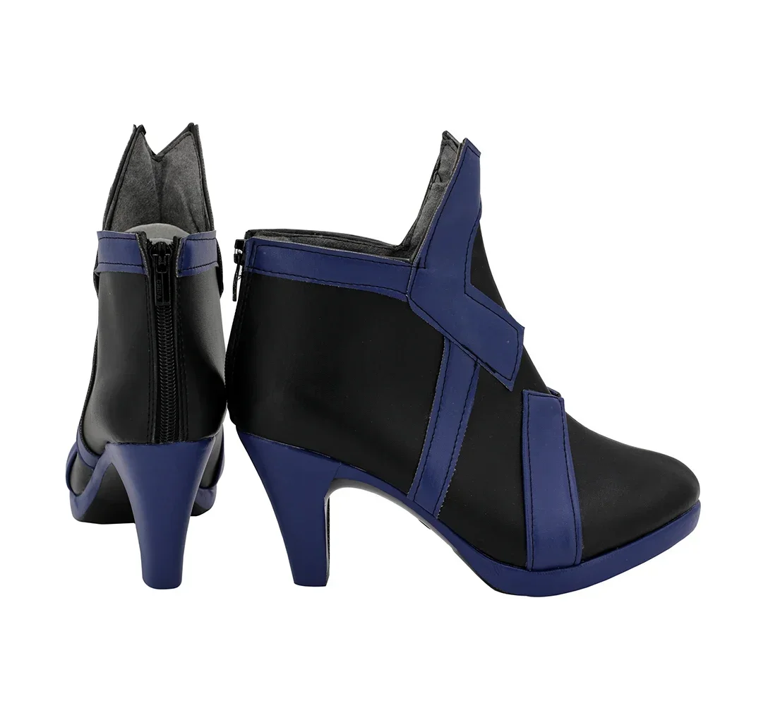 Fate Grand Order FGO Saber Alter Rider, botas de Cosplay, zapatos negros, zapatos de tacón alto para mujer, Cosplay de Halloween