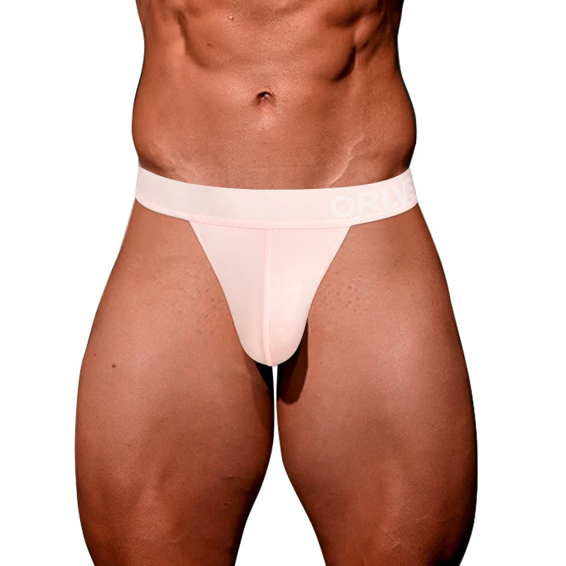 CMENIN-bragas deportivas para hombre, Tanga unicolor, Modal, transpirable, Tanga de cintura baja, Tanga Sissy, ropa interior para hombre, Tanga ajustada