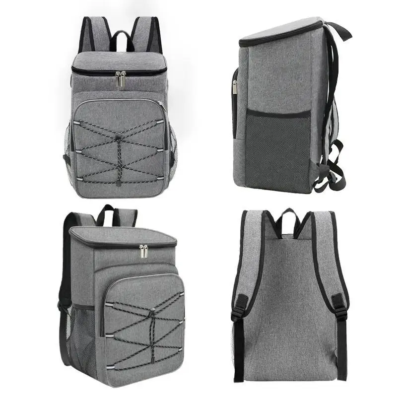 

Insulated Backpack - Oxford Cloth Insulated Bag Large Capacity Outdoor Picnic Insulated Backpack Travel Beer Cooler Bag