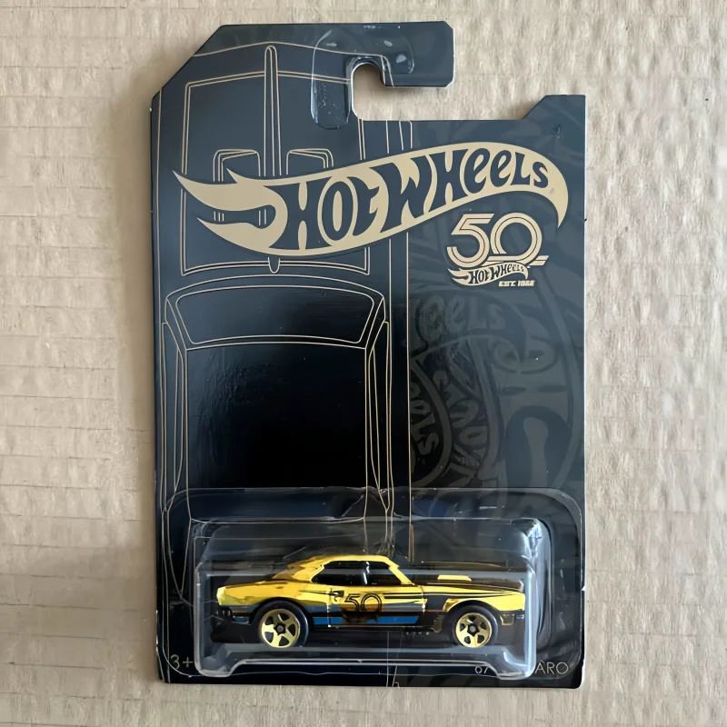 ของแท้ล้อร้อน 50Th ANNIVERSARY Black & Gold ชุด 6 รถ Die-Cast Rodger Dodger 68 Dodge Dart 1/64 รถยนต์รุ่น Diecast ของเล่น