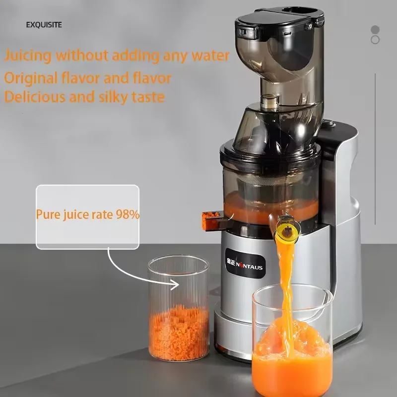 Multifunctional Easy to Clean Big Mouth Juice Extractor extracteur de jus de fruit Vegetales Commercial Cold Press Slow Juicer