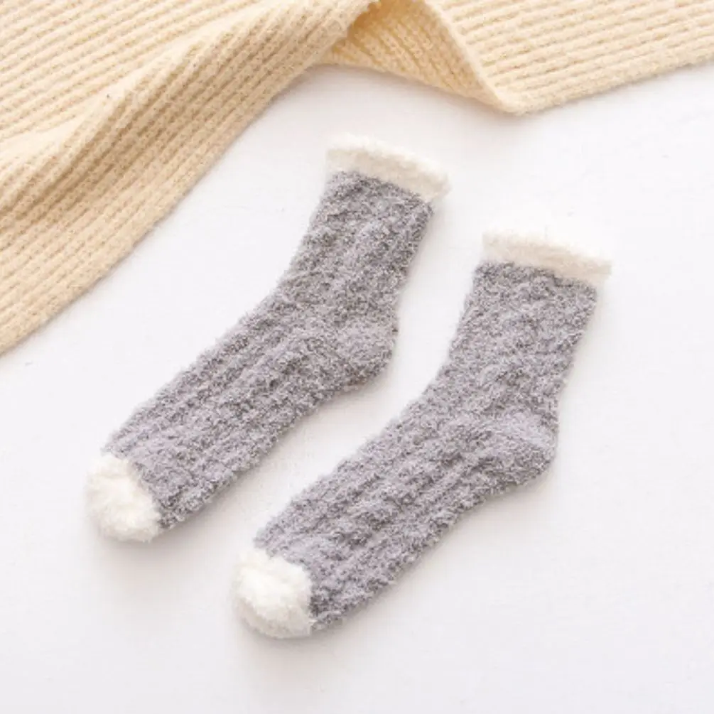 

Winter Warmer Women Mens Thermal Winter Towel Snow Socks Thicken Floor Hosiery Sleeping Socks