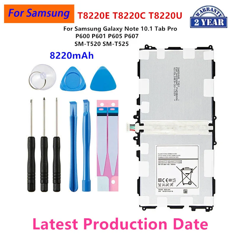 

Brand New Tablet T8220E T8220C/U Battery 8220mAh For Samsung Galaxy Note 10.1 Tab Pro P600 P601 P605 P607 T520 T525