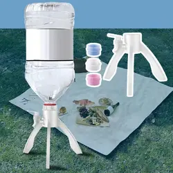 1 Set Water Dispenser Faucet Useful Bottled Water Outlet Bracket Labor-saving Water Bottle Faucet