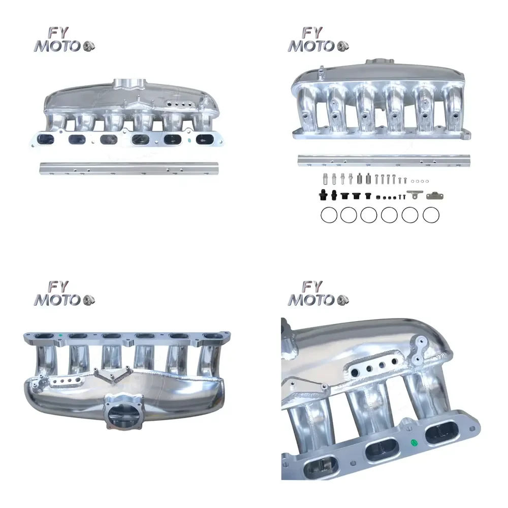 【Durable Practical Daria】 N54 N55 135i 335i 535i X6 Z4 W/ Fuel Rail E90 E91 E92 Tig Welded Silver Intake Manifold