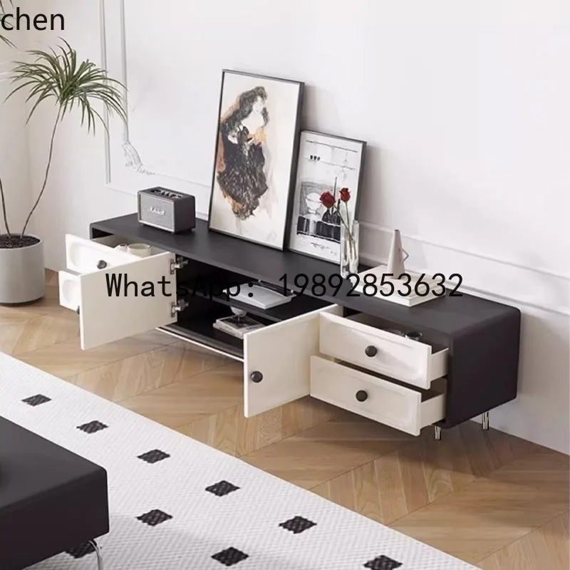 YFY Chinese Style Cream Panda TV Cabinet Vintage Style Coffee Table Set Internet Celebrity Floor Cabinet