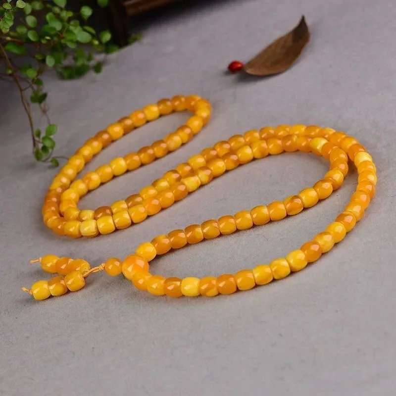 

New Elegant Bucket Bead Second-generation Beeswax Bracelet, Classic Versatile Fashion Model