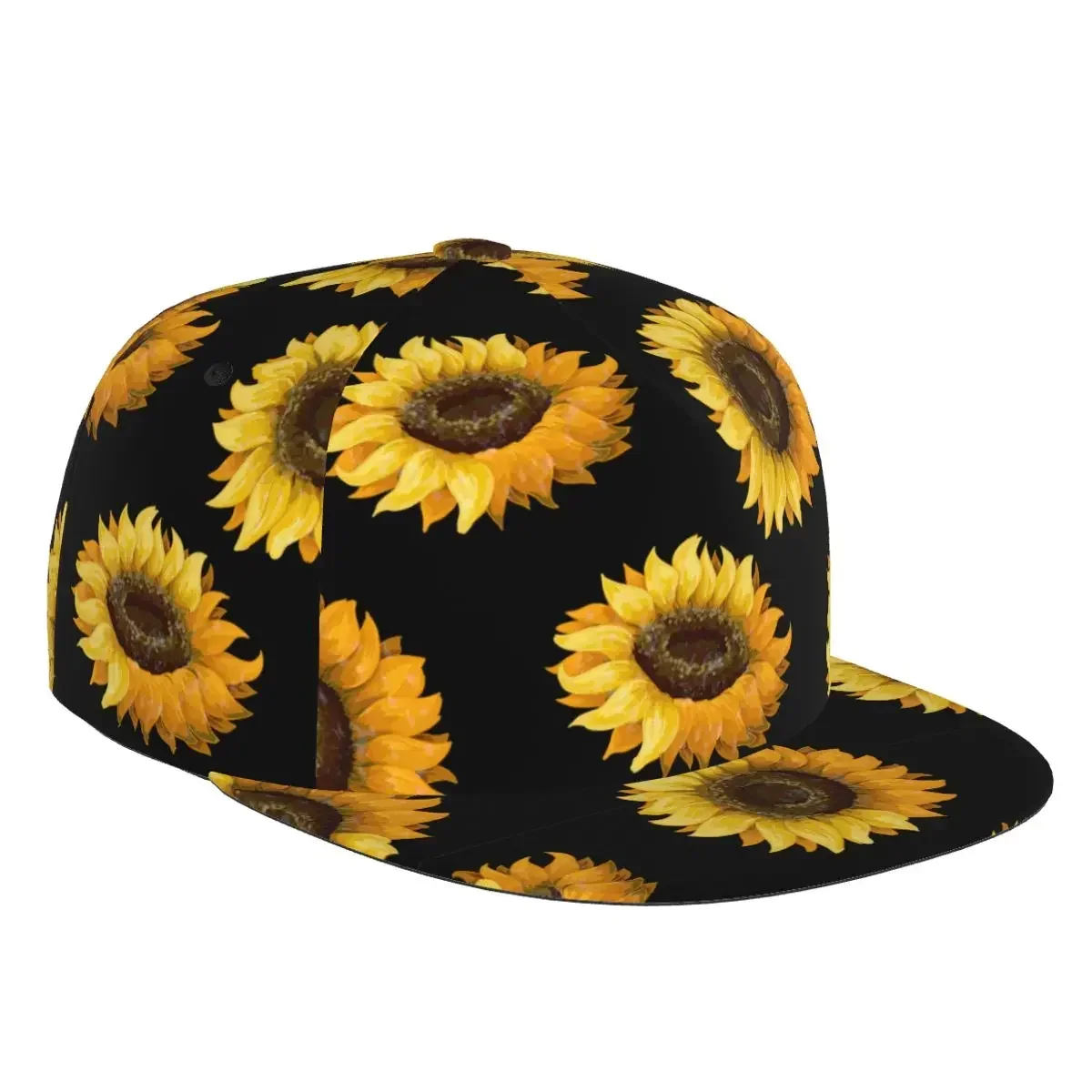 Sunflowers Hip Hop  Baseball Cap Casual Sun Hat Elegant Ethnic Style Fashion Stage Women Men