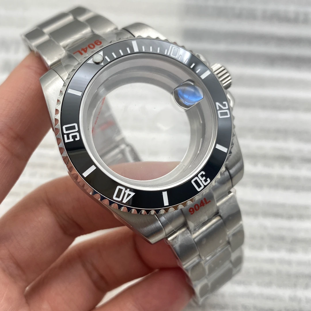 

Water Ghost Case Watch Accessories 40mm Precision Steel NH35/36 Case+Full Set Sapphire Glass NH34 Movement Case for 28.5mm/29mm