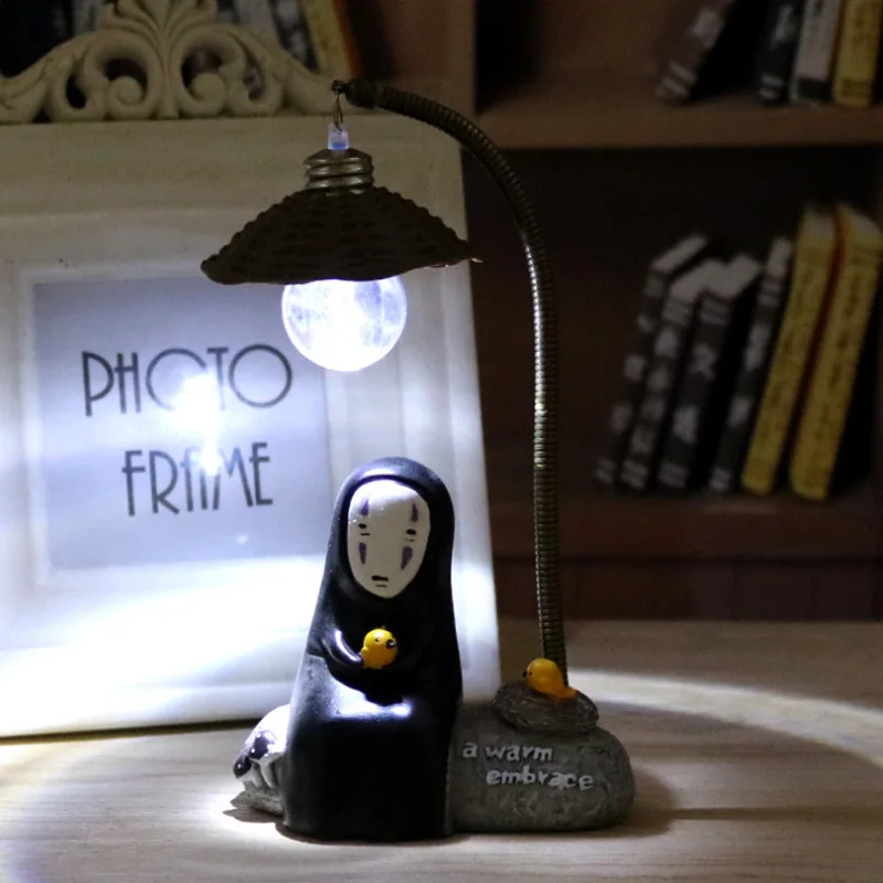 Cartoon Anime Funny Night Light Home Decor Small Figurine Bedside Lamp Desktop Ornament Kawaii Birthday Gift view 4