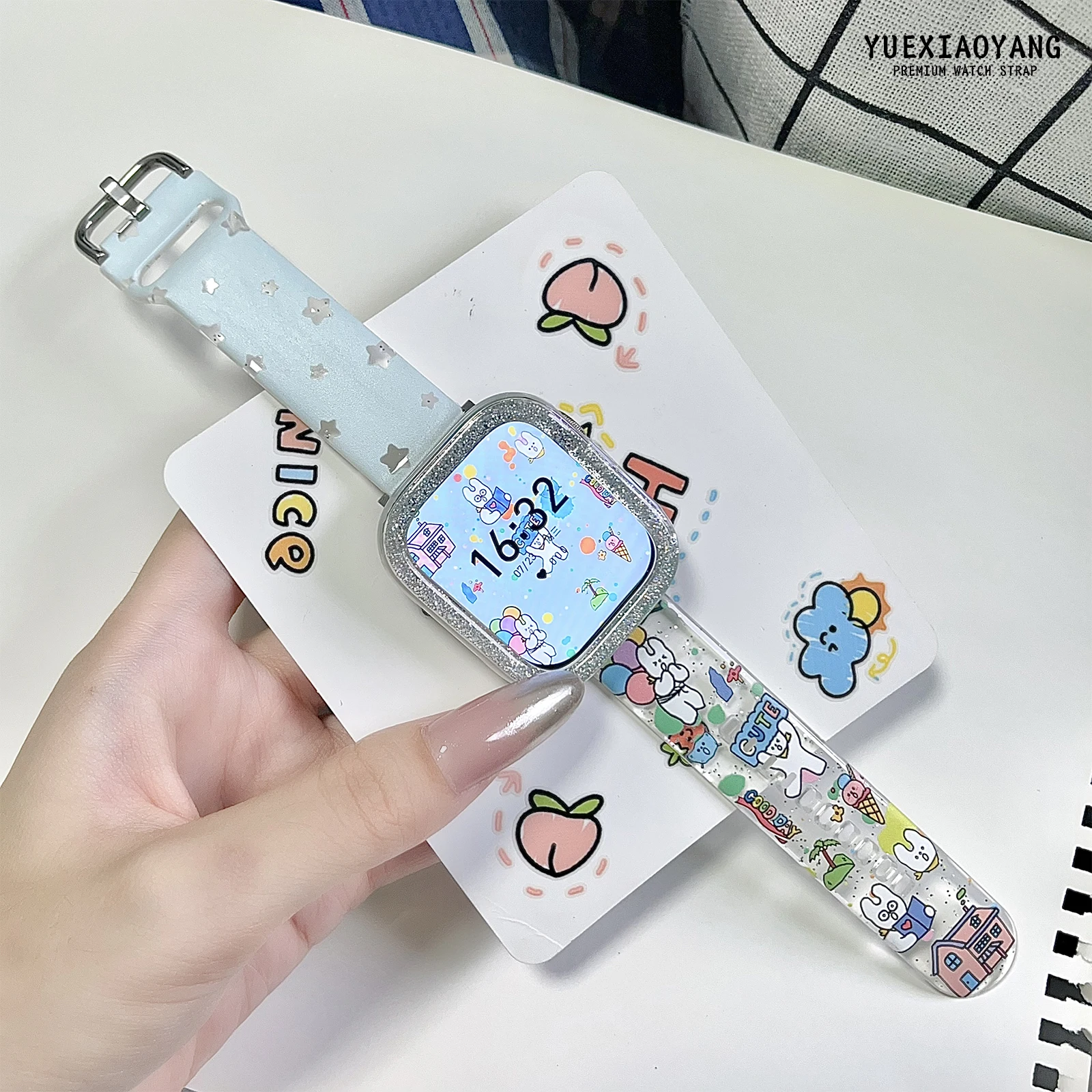 Color matching printed watch strap for Apple Watch 11 10 9 8 7 Band Replaceable Bracelet for iWatch 42mm 41mm 40mm Watchband