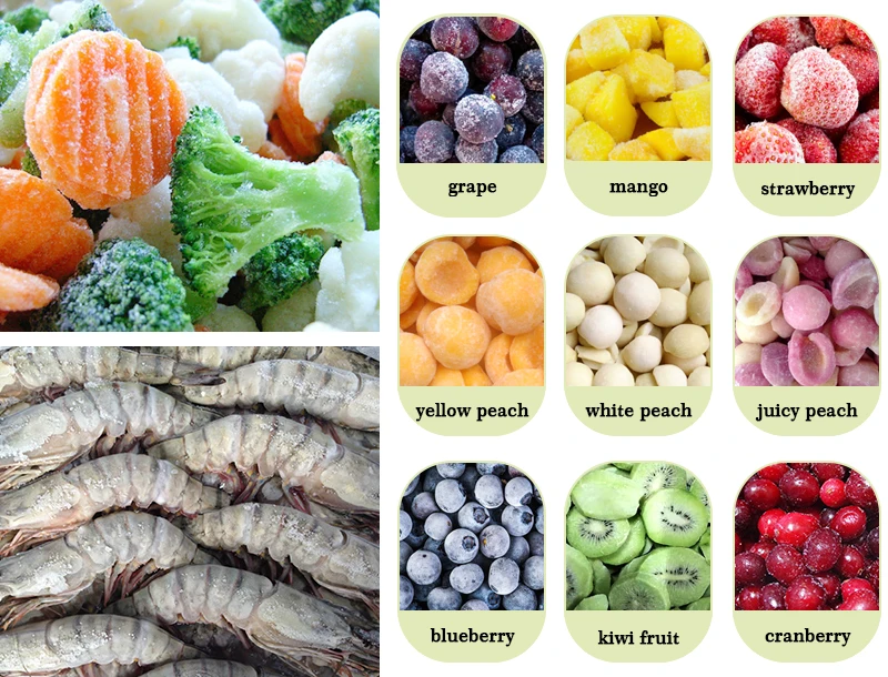 LONKIA Carliflower Broccoli Patatine Fritte Tunnel Quick Iqf Flow r