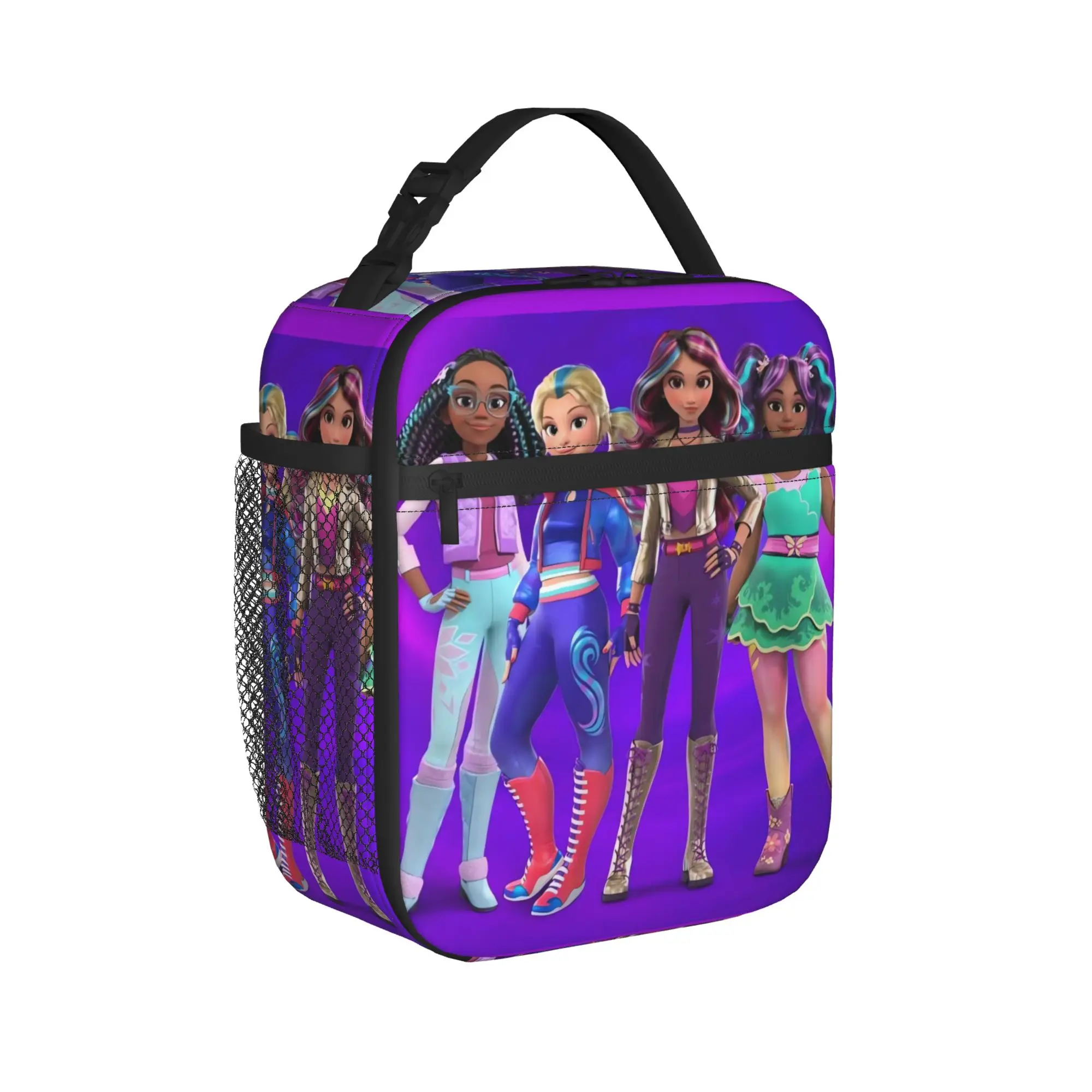 Unicorn Academy Lunch Bag  Casual Lunch Box For Girls School Portable Cooler Bag Waterproof Graphic Design Thermal Tote Handbags