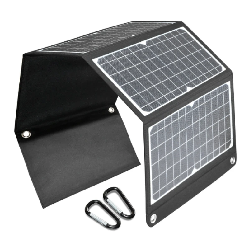 30W Solar Charger 3 USB Ports ETFE Foldable Portable Solar Phone Charger Solar Panel for Mobilephone