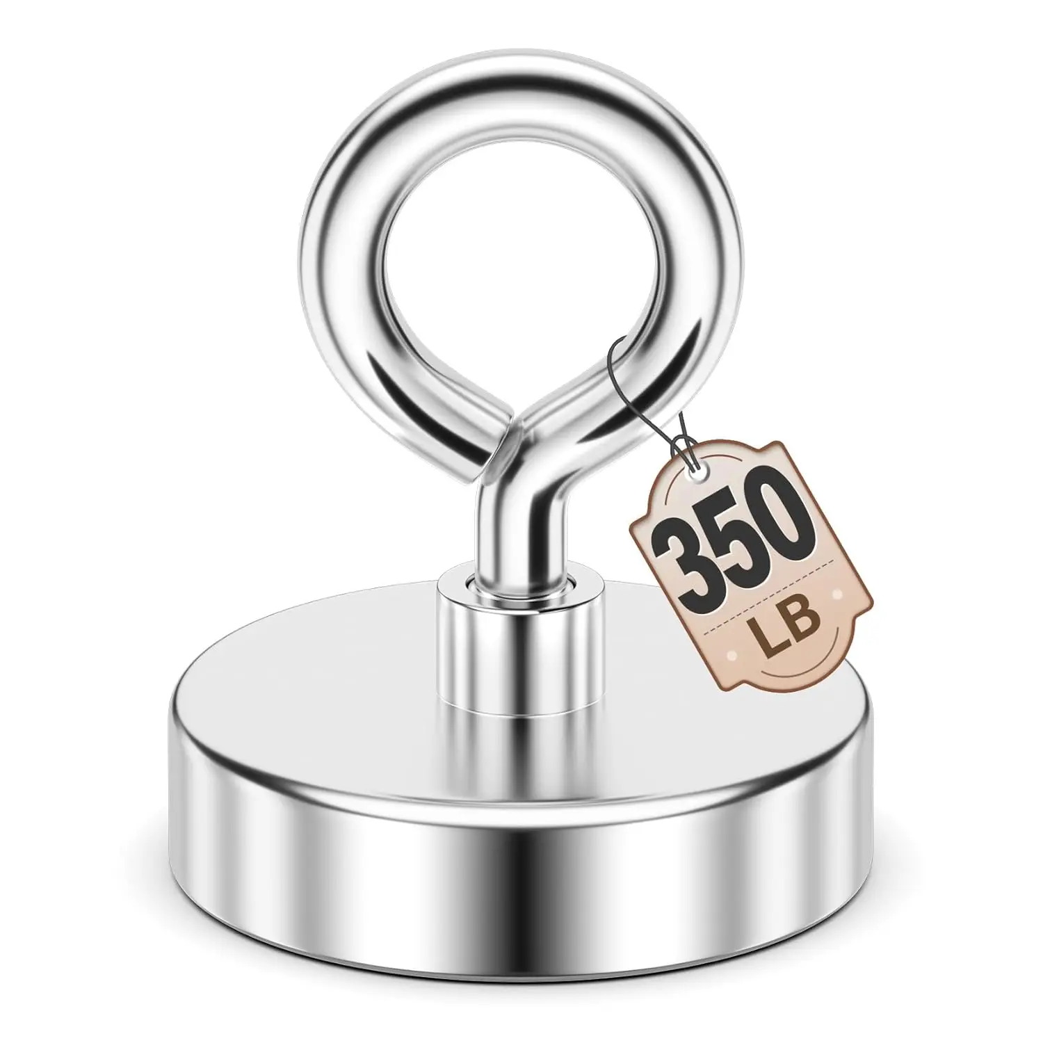 

Магнит для рыбалки на 350 фунтов, 2-дюймовые неодимовые магниты из редкоземельных элементов с болтовым креплением для извлечения предметов и снятия защитных бирок